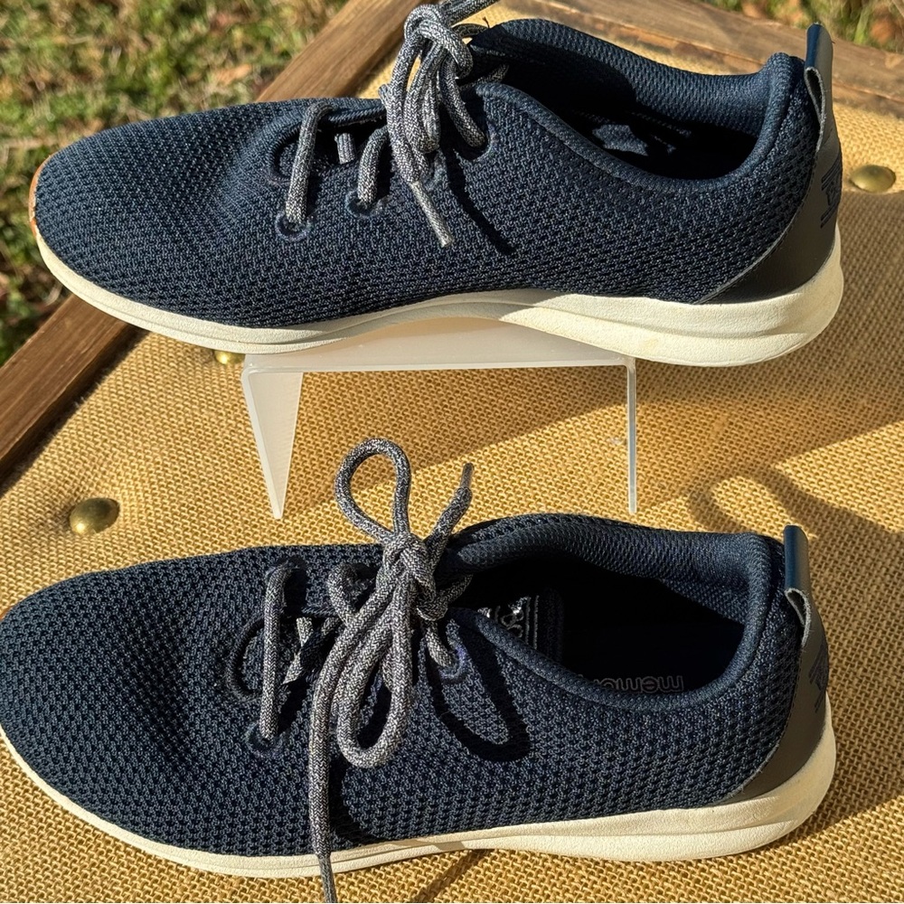 Bobs From Skechers Women’s Phresh Engineered Knit Oxford Navy Sneakers Size 7